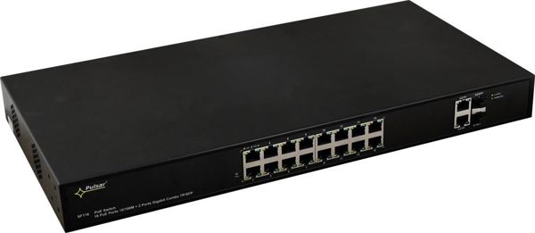 Διακόπτης Δικτύου Pulsar SF116, 16 Θυρών, Fast Ethernet, 442mm
