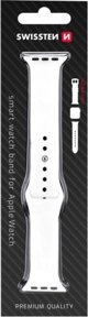 Swissten Λουράκι Σιλικόνης για Apple Watch 42mm / 44mm, Λευκό