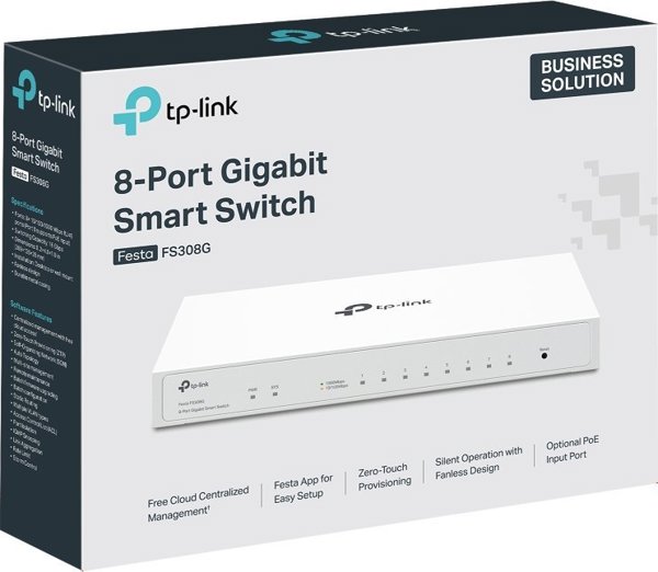 TP-Link Festa FS308G Gigabit Smart Switch 8-Port, Διακόπτης Δικτύου