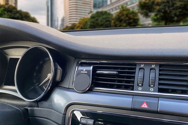 Swissten Magnetic car holder easy mount silver