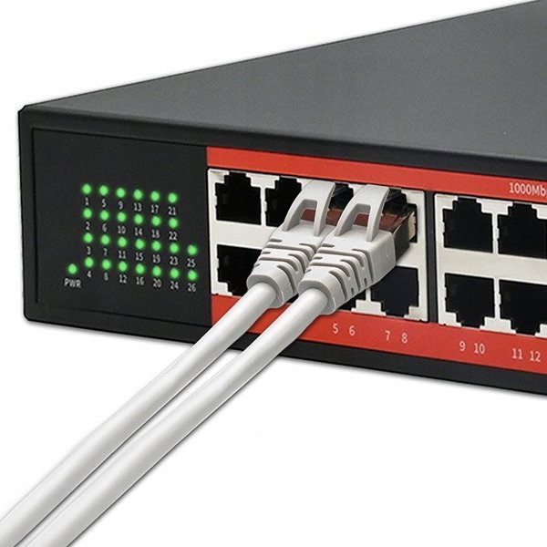Qoltec Μη-διαχειριζόμενος Switch Gigabit Ethernet PoE | 24x RJ45 | 2x SFP | 1000 Mb/s