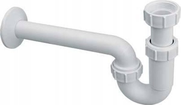 McAlpine Σιφόνι Νιπτήρα Σωληνωτό 5/4"x32mm με Μεταλλική Σχάρα και Πώμα