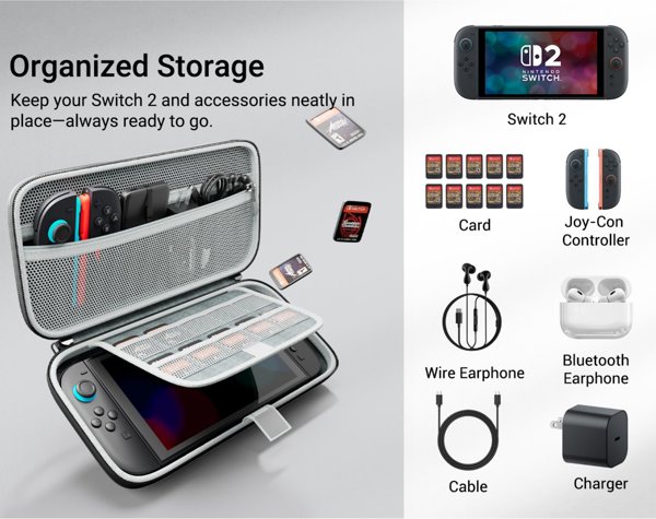 Σκληρή Θήκη Προστασίας Syntech για Nintendo Switch με Χώρο για 10 Παιχνίδια