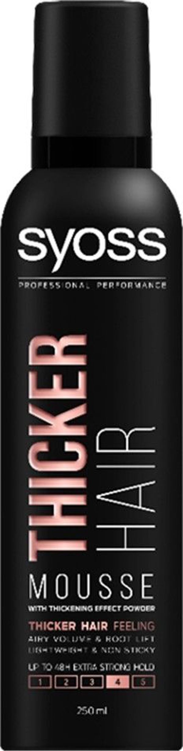 Syoss Thicker αφρός μαλλιών για όγκο extra strong