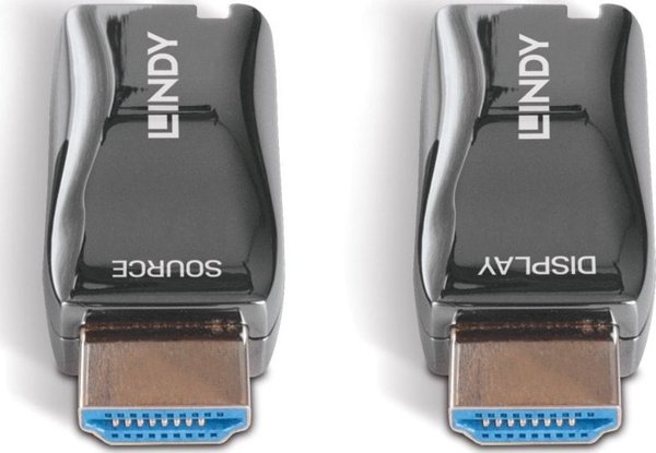 Lindy Σύστημα Μετάδοσης Σήματος AV 300m HDMI 4K60 Fiber Optic Dongle Extender