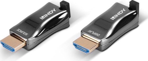 Lindy Σύστημα Μετάδοσης Σήματος AV 300m HDMI 4K60 Fiber Optic Dongle Extender