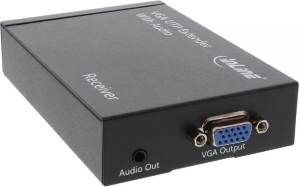 System przekazu sygnalu AV InLine Odbiornik VGA + audio do 300m (65016E)