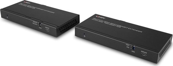 Σύστημα μετάδοσης σήματος AV Lindy Adap 70m Cat.6 HDMI 4K60 Extender με ARC