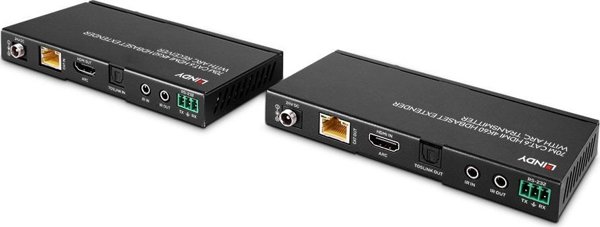 Σύστημα μετάδοσης σήματος AV Lindy Adap 70m Cat.6 HDMI 4K60 Extender με ARC