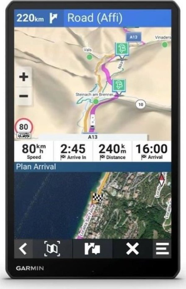 Σύστημα μετάδοσης σήματος AV Garmin Garmin Camper 1095, EU, GPS, 10" Sat-Nav με ζωντανή κυκλοφορία