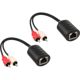 Σύστημα μετάδοσης σήματος AV InLine RCA (Cinch) x2 - RJ-45 0,1m μαύρο (89001)