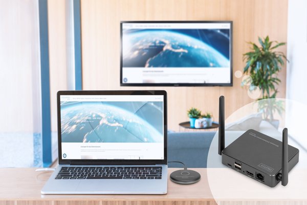 Digitus Wireless Collab. System HDMI – Ασύρματο Σύστημα Παρουσίασης & Ομαδικής Εργασίας για Laptop, Tablet & Smartphone