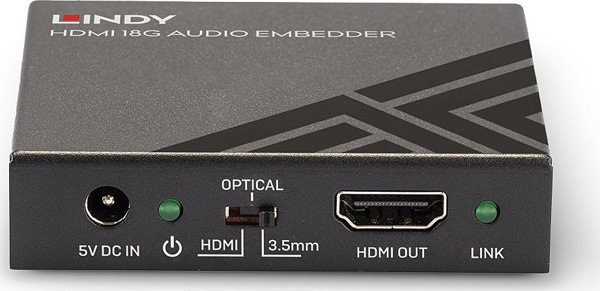 Lindy HDMI 18G Audio Embedder - Σύστημα Μετάδοσης Σήματος AV 4K 60Hz