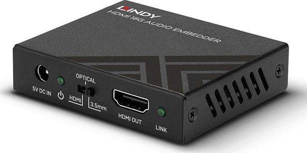 Lindy HDMI 18G Audio Embedder - Σύστημα Μετάδοσης Σήματος AV 4K 60Hz