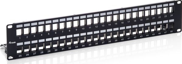 Szafa Equip Equip Patchpanel 48x Cat6A 19" FTP 1HE Keystone Montage   sw
