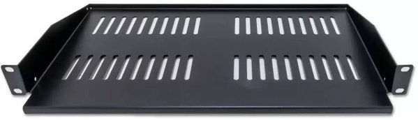 Szafa XtendLan XtendLan 19" předsunutá police s perforací 1U/280mm, nosnost 25kg, černá