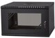 Szafa Lexi-NET LEXI-Net 19" nástěnný rozvaděč Basic 6U 520x450, skleněné dveře, bez zad, rozložený, černý