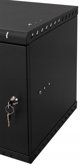 Szafa Lexi-NET LEXI-Net 19" nástěnný rozvaděč Basic 6U 520x450, skleněné dveře, bez zad, rozložený, černý