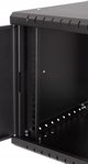 Szafa Lexi-NET LEXI-Net 19" nástěnný rozvaděč Basic 6U 520x450, skleněné dveře, bez zad, rozložený, černý