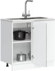 vidaXL Ντουλάπι Κουζίνας Κάτω Porter, 60x46x81.5 εκ., Γκρι Δρυς Sonoma