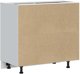 vidaXL Ντουλάπι Κουζίνας Κάτω Porter, 60x46x81.5 εκ., Γκρι Δρυς Sonoma
