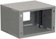 Solarix SENSA LITE 9U 450mm Επιτοίχιο ντουλάπι με γυάλινες πόρτες RAL 7035