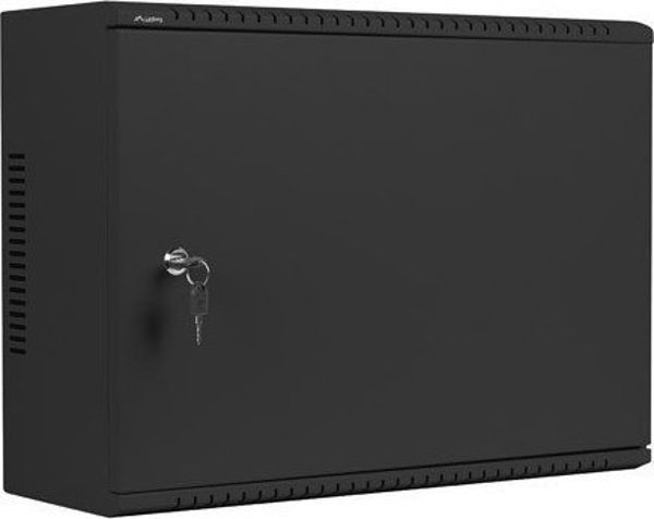 Lanberg Επιτοίχιο Rack 19" 6U+3U, 540x200mm, Χαμηλού Προφίλ, Μαύρο (Συναρμολογημένο)