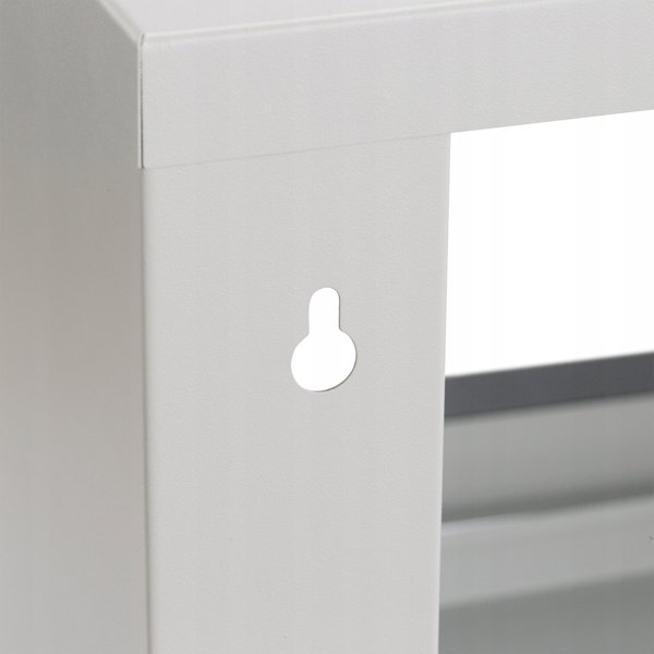 Szafa Lexi-NET LEXI-Net 19" nástěnný rozvaděč Basic 6U 520x350, skleněné dveře, bez zad, rozložený, šedý