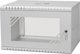 Szafa Lexi-NET LEXI-Net 19" nástěnný rozvaděč Basic 6U 520x350, skleněné dveře, bez zad, rozložený, šedý