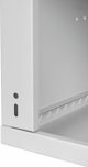 Szafa Lexi-NET LEXI-Net 19" nástěnný rozvaděč Basic 6U 520x350, skleněné dveře, bez zad, rozložený, šedý