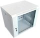 Szafa XtendLan XtendLan 19" nástěnný rozvaděč 12U 600x450, nosnost 60 kg, skleněné dveře, rozložený, šedý