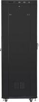 Lanberg Ερμάριο Rack 19" 42U 800mm FF01-6842-23BL Ελεύθερης Στήριξης Μαύρο
