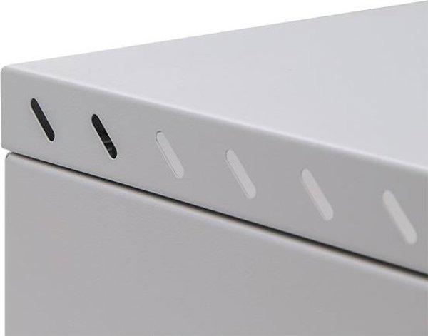 Szafa Lexi-NET LEXI-Net 19" nástěnný rozvaděč Basic 4U 520x450, skleněné dveře, bez zad, rozložený, šedý