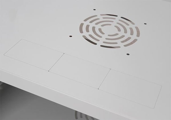 Szafa Lexi-NET LEXI-Net 19" nástěnný rozvaděč Basic 4U 520x450, skleněné dveře, bez zad, rozložený, šedý