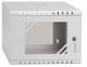 Szafa Lexi-NET LEXI-Net 10" nástěnný rozvaděč Basic 4U 320x300, skleněné dveře, bez zad, svařovaný, šedý
