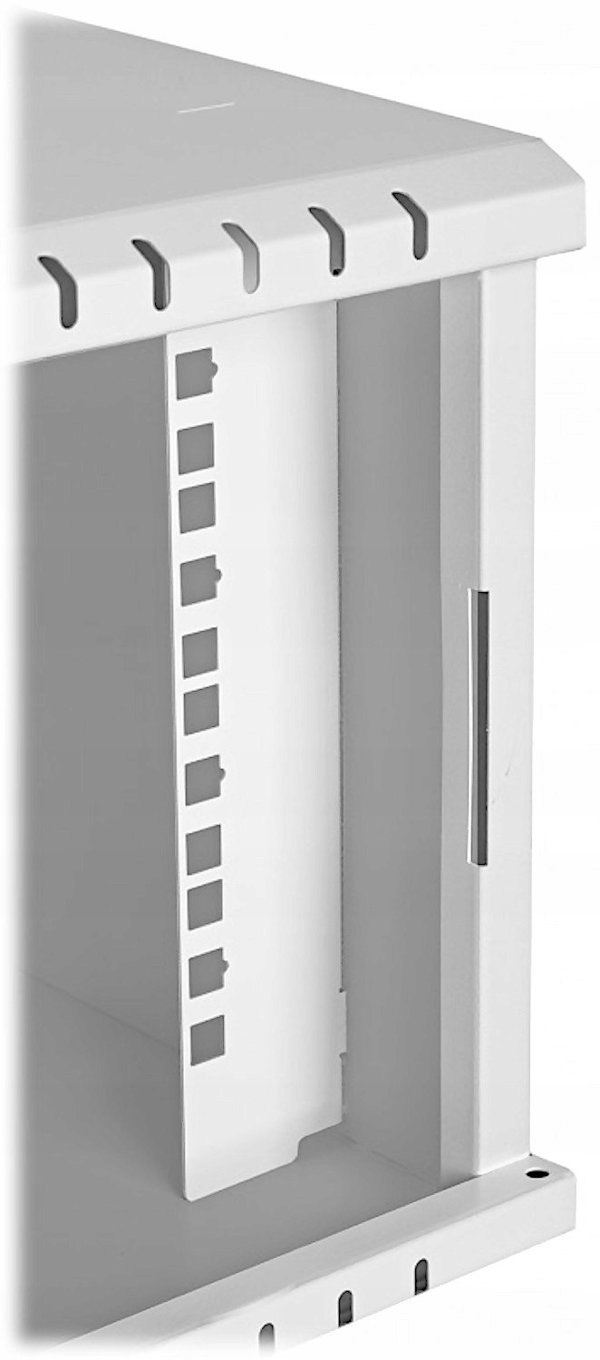 Szafa Lexi-NET LEXI-Net 10" nástěnný rozvaděč Basic 4U 320x300, skleněné dveře, bez zad, svařovaný, šedý