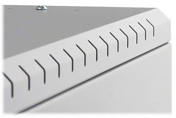 Szafa Lexi-NET LEXI-Net 10" nástěnný rozvaděč Basic 4U 320x300, skleněné dveře, bez zad, svařovaný, šedý