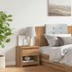 vidaXL Κομοδίνο Artisan Oak 40x30x39 εκ. από Ξύλο - Γνήσιο Ξύλο