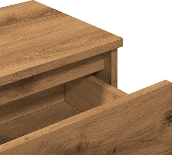 vidaXL Κομοδίνο Artisan Oak 40x30x39 εκ. από Ξύλο - Γνήσιο Ξύλο