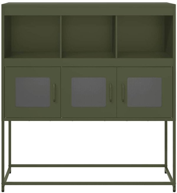 Szafka, oliwkowa, 100,5x39x107 cm, stal walcowana na zimno Lumarko! Lumarko!