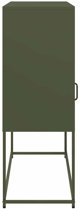 Szafka, oliwkowa, 100,5x39x107 cm, stal walcowana na zimno Lumarko! Lumarko!