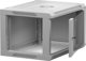 Κρεμαστή ντουλάπα RACK 19" 6U, 450mm, Netrack F-Line, γκρι, γυάλινες πόρτες, πλευρές που ανοίγουν
