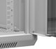 Κρεμαστή ντουλάπα RACK 19" 6U, 450mm, Netrack F-Line, γκρι, γυάλινες πόρτες, πλευρές που ανοίγουν