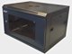 Szafa Lexi-NET LEXI-Net 19" nástěnný rozvaděč 6U 600x450, nosnost 60 kg, skleněné dveře, rozložený, černý