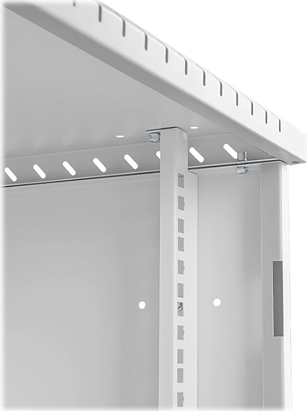 Szafa Lexi-NET LEXI-Net 10" nástěnný rozvaděč Basic 6U 292x300, skleněné dveře, bez zad, svařovaný, šedý