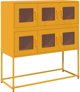 Szafka, musztardowa, 100,5x39x107 cm, stal walcowana na zimno Lumarko!