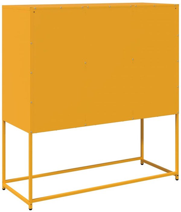 Szafka, musztardowa, 100,5x39x107 cm, stal walcowana na zimno Lumarko!