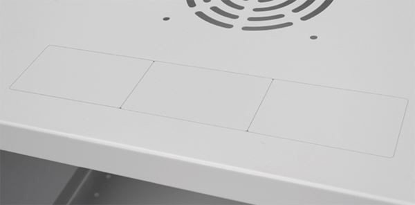 Szafa Lexi-NET LEXI-Net 19" nástěnný rozvaděč Basic 6U 520x450, plechové dveře, bez zad, rozložený, šedý