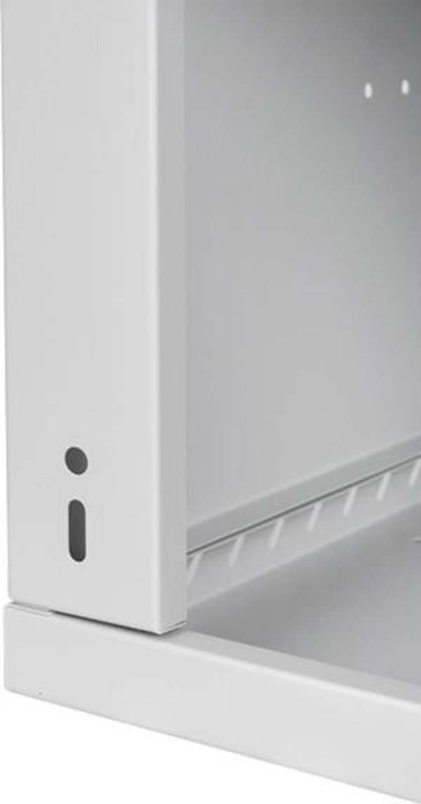 Szafa Lexi-NET LEXI-Net 19" nástěnný rozvaděč Basic 6U 520x450, plechové dveře, bez zad, rozložený, šedý