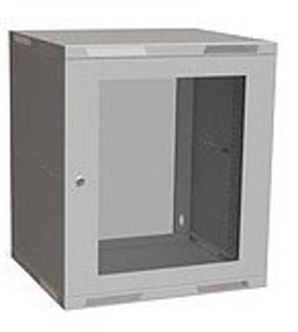 Szafa Solarix Solarix szafa nascienna skladana SENSA LITE 12U 450mm drzwi szklane RAL 7035